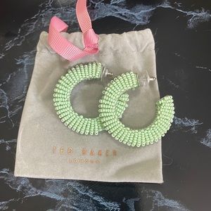 Ted Baker mint hoop earrings